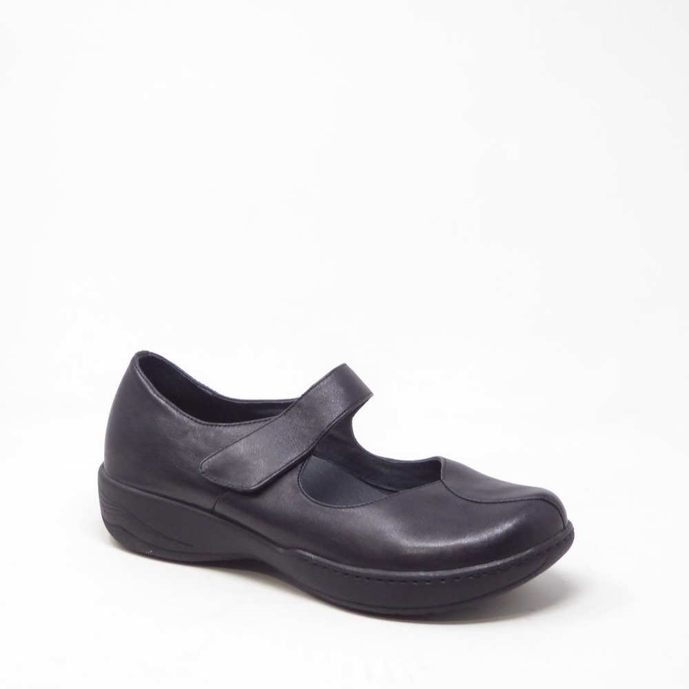 Dansko Sonoma Annie Women Mary Jane Shoes Black Leather Comfort Strap 42 / 11.5